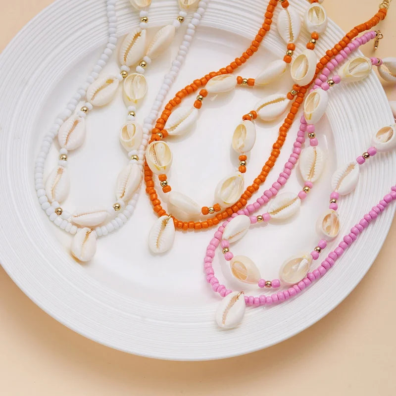 Collana Choker Boho a Doppio Strato con Conchiglie – Donna Estate 2026