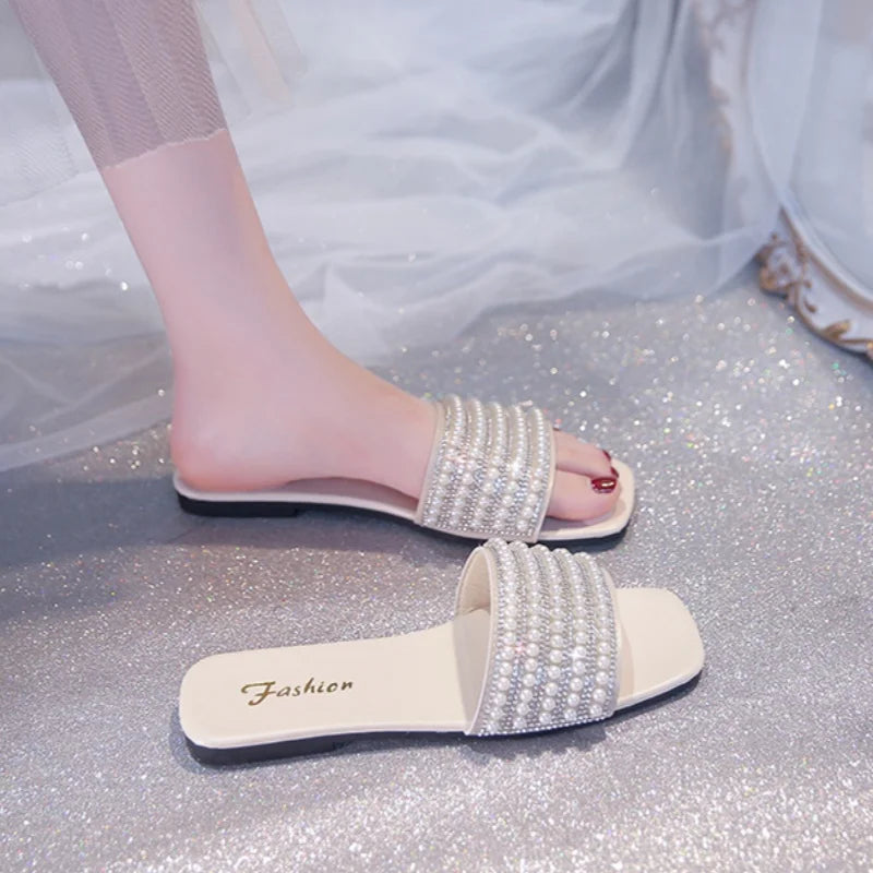 Slippers Flat Donna Punta Quadrata – Effetto Pelle Estate 2026