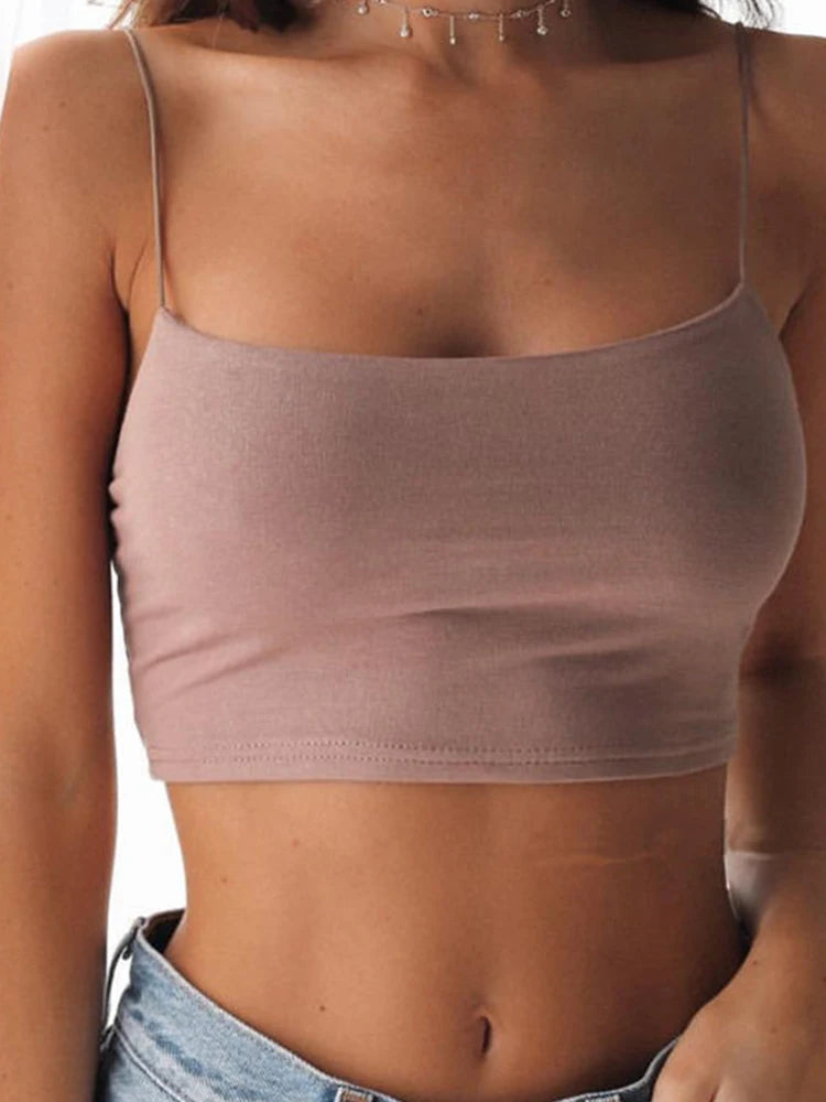 Crop Top Donna 2026 Halter Nero con Schiena Scoperta Slim Casual Estate - Lido nova 