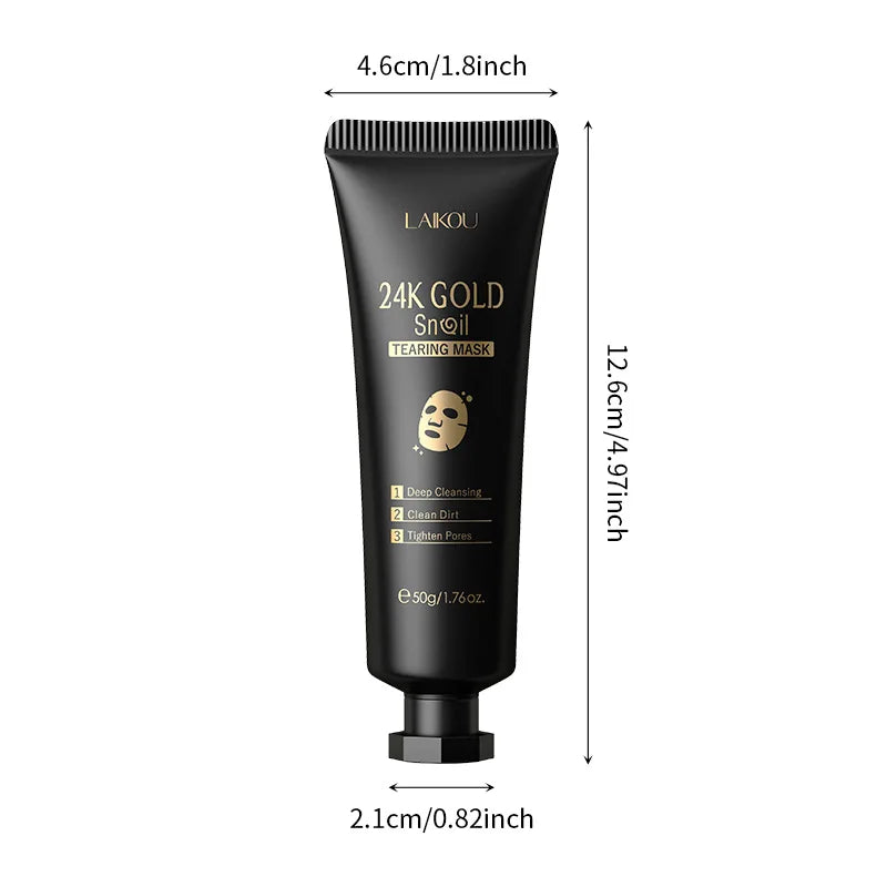 Maschera Peel-Off LAIKOU Sakura 24K Gold 1pz – Glow & Pori Clean Estate 2026 – Lido Nova