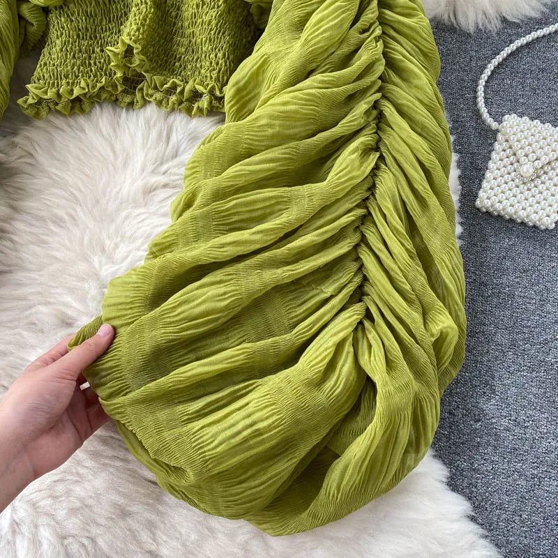 Blusa Estiva Donna 2026 Chiffon Trasparente Maniche Lunghe - Lido nova 