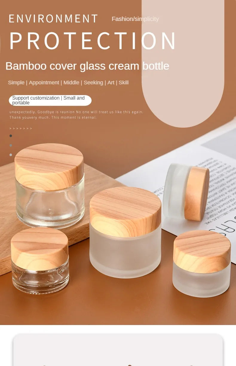 Contenitore Cosmetico Ricaricabile in Vetro (5–50g) – Travel