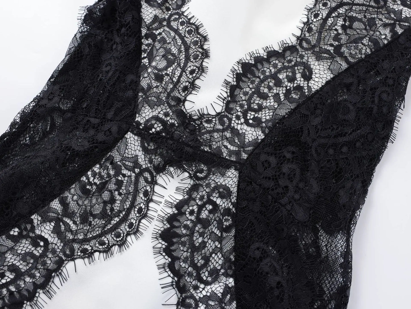 Abito Estivo Donna – Maxi Dress con Pizzo, Schiena Scoperta e Spacco Laterale - Lido nova 