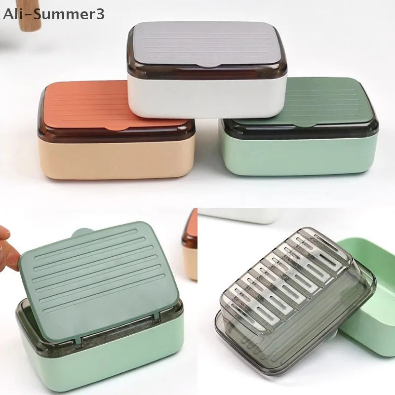 Soap Box con Coperchio e Drenaggio (1 pz) – Dry & Clean