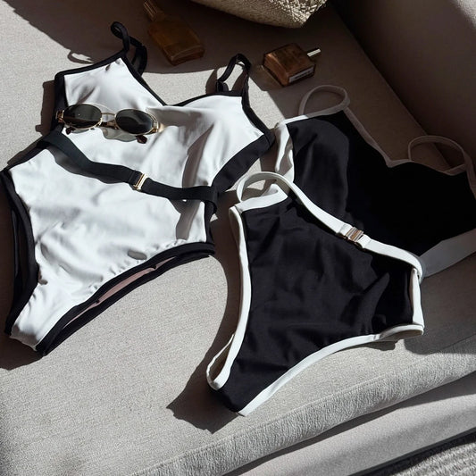 Monokini Donna 2026 Push Up a Vita Alta Sexy Modellante da Mare - Lido nova 