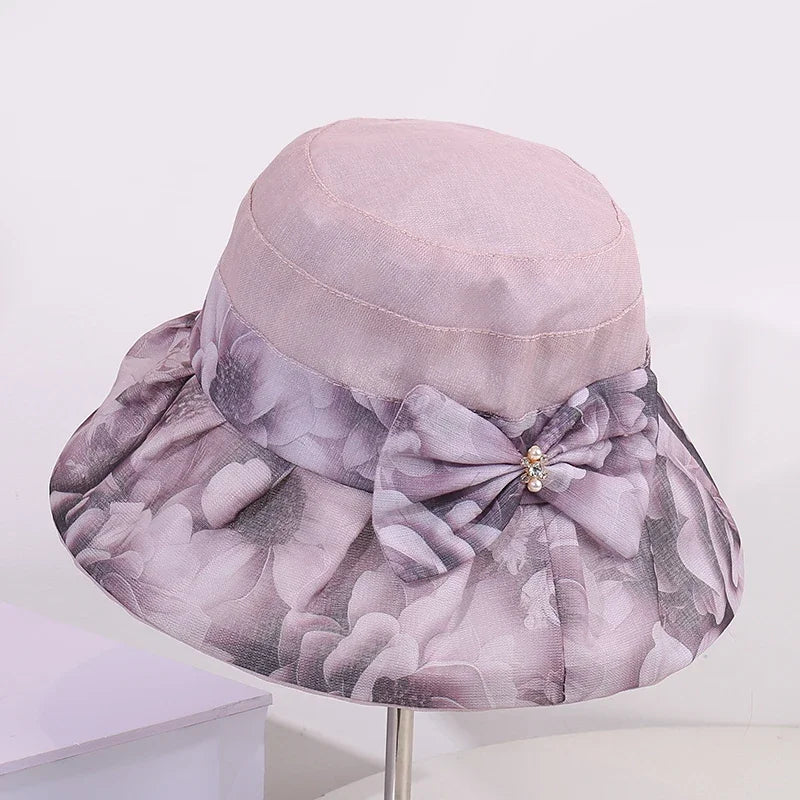 Cappello Estivo Donna con Fiocco & Fiore – Traspirante Rosa Estate 2026