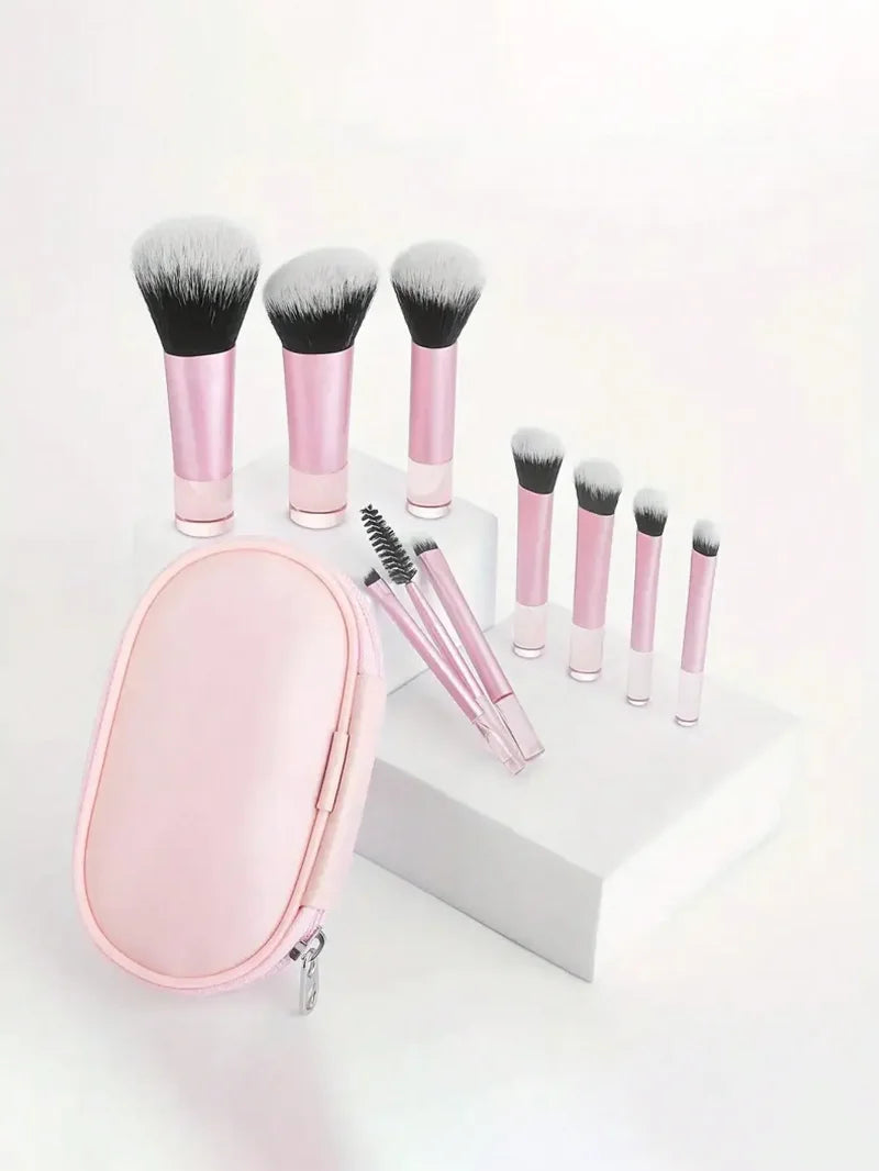 LidoNova Set Pennelli Trucco Compatto Multiuso 10 pz