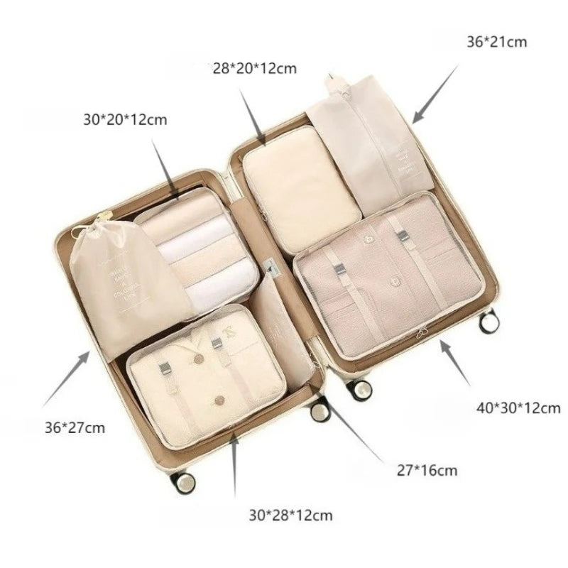 LidoNova Set Organizer Valigia 7 Pezzi Salva-Spazio 7 pz