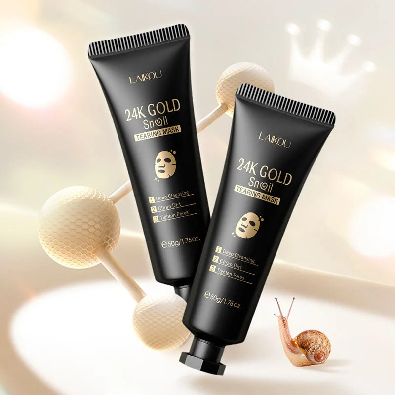 Maschera Peel-Off LAIKOU Sakura 24K Gold 1pz – Glow & Pori Clean Estate 2026 – Lido Nova