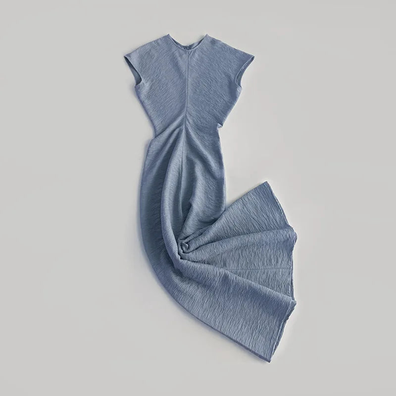 Abito Estivo Donna 2026 Midi Minimalista Plissettato - Lido nova 