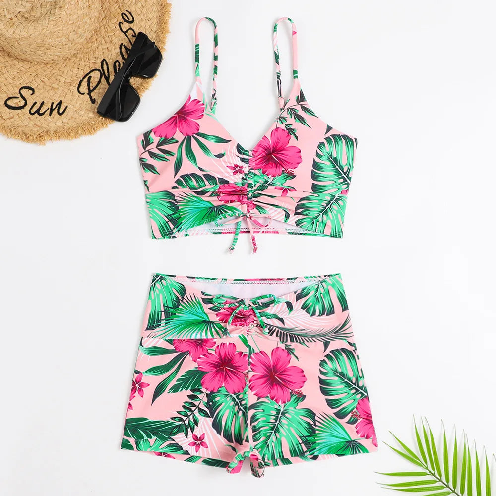 Bikini Donna 2026 Push Up a Vita Alta con Stampa Floreale Modellante - Lido nova 