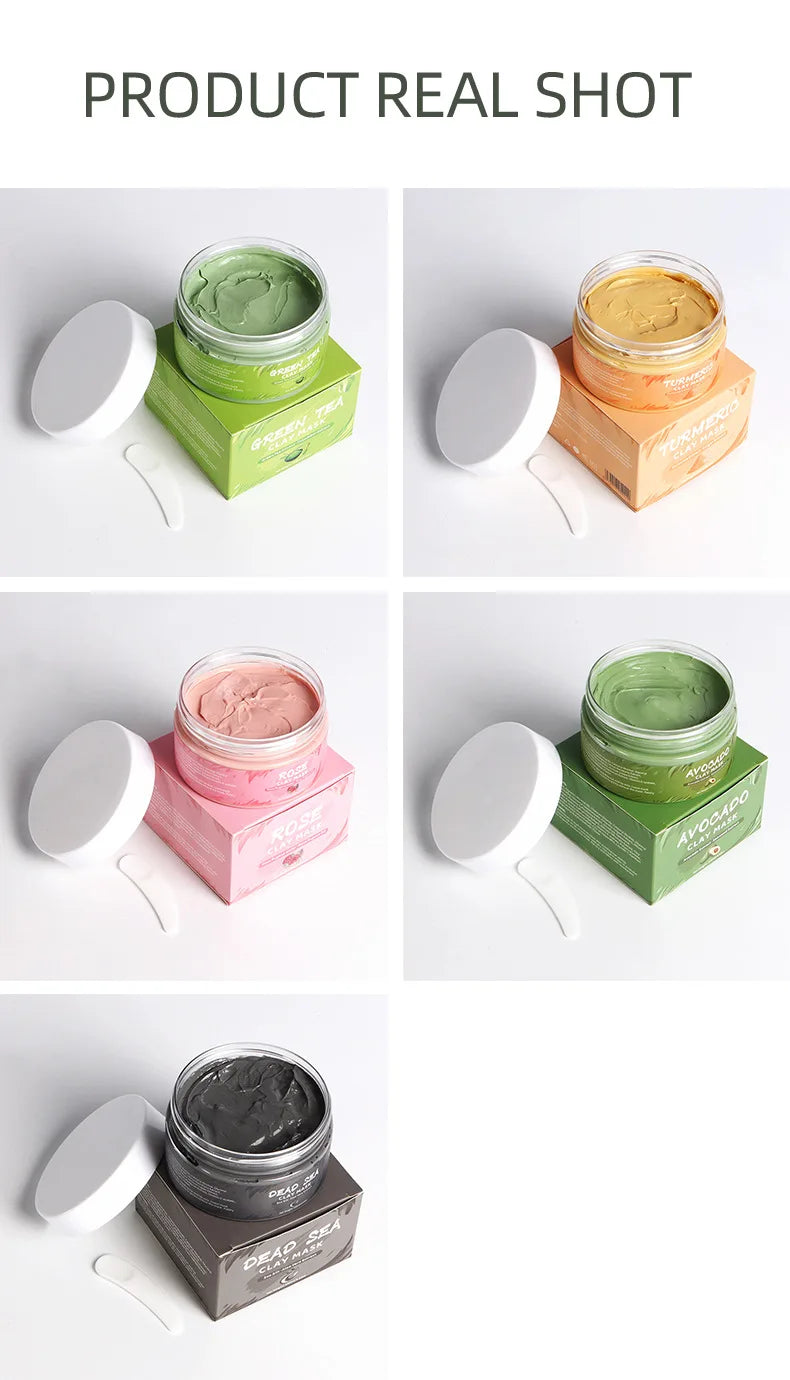 Maschera Argilla Viso 110ml – Pori (Aspetto) & Pelle Più Uniforme | 4 Varianti – Lido Nova