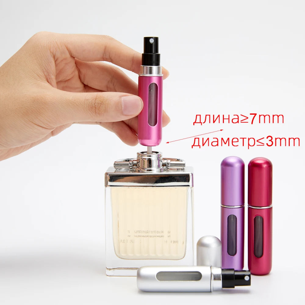 Atomizzatore Profumo Ricaricabile 5/8ml – Portatile Anti-Perdita (Set)