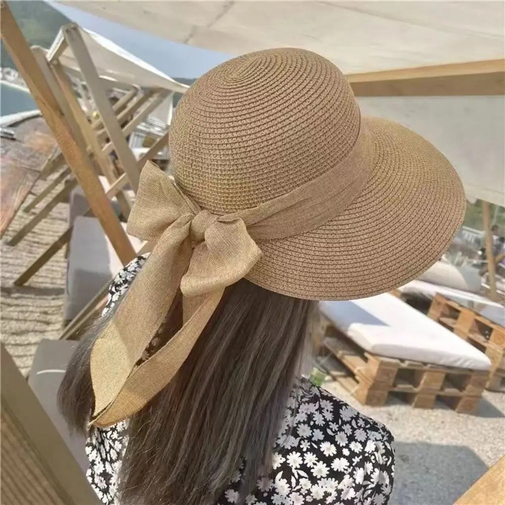 Cappello Sole in Paglia con Fiocco – Tesa Larga Donna Estate 2026