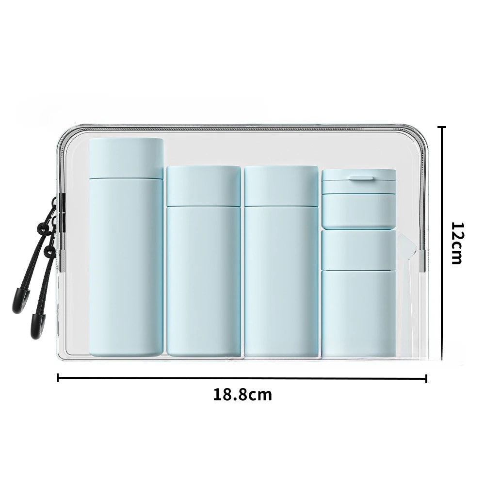 LidoNova Set Flaconi Silicone Anti-Perdita Aereo Ready 6 pz