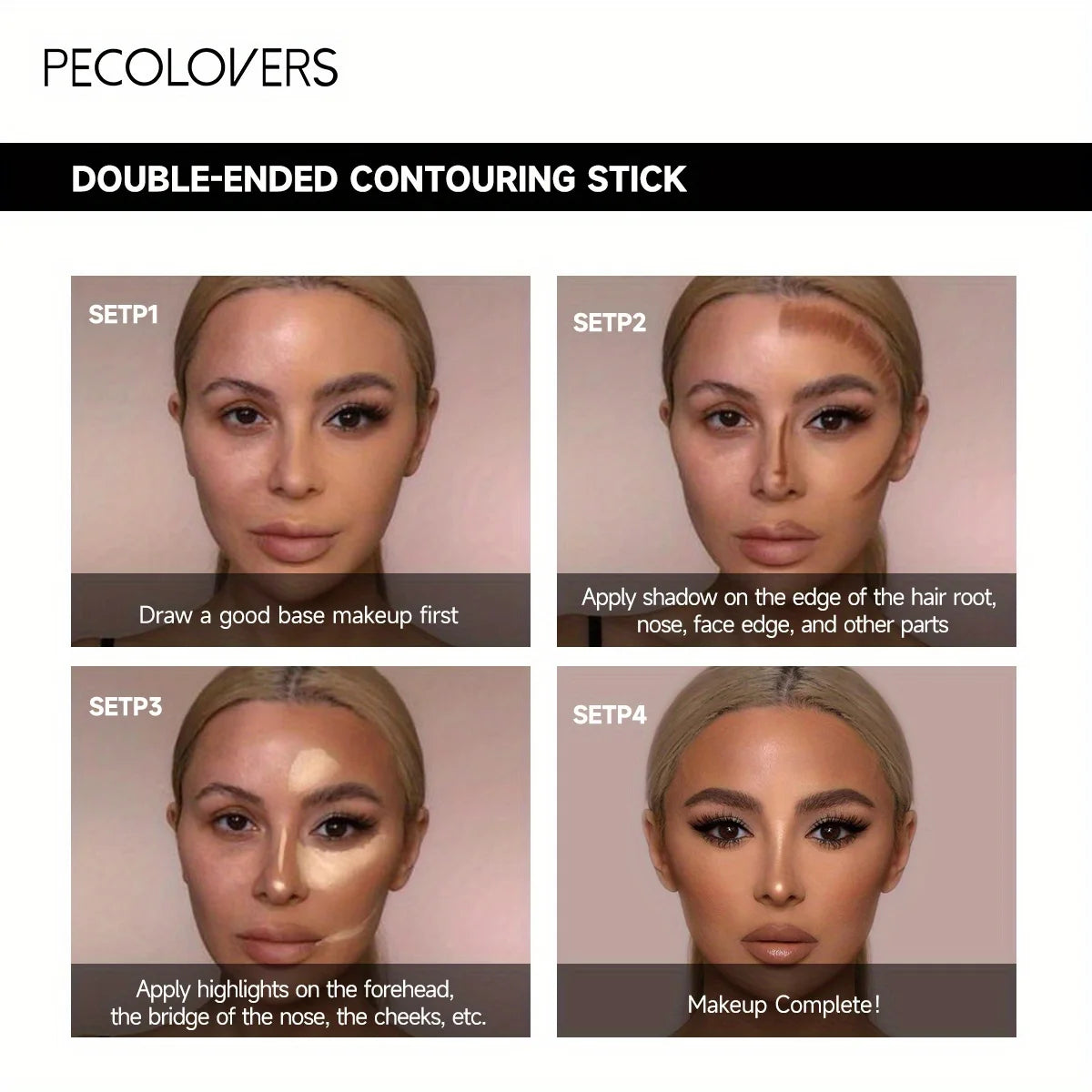 Stick Contouring 2-in-1 (Doppia Punta) – Contour & Highlighter per Look 3D | Lido Nova