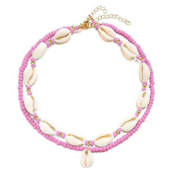 Collana Choker Boho a Doppio Strato con Conchiglie – Donna Estate 2026