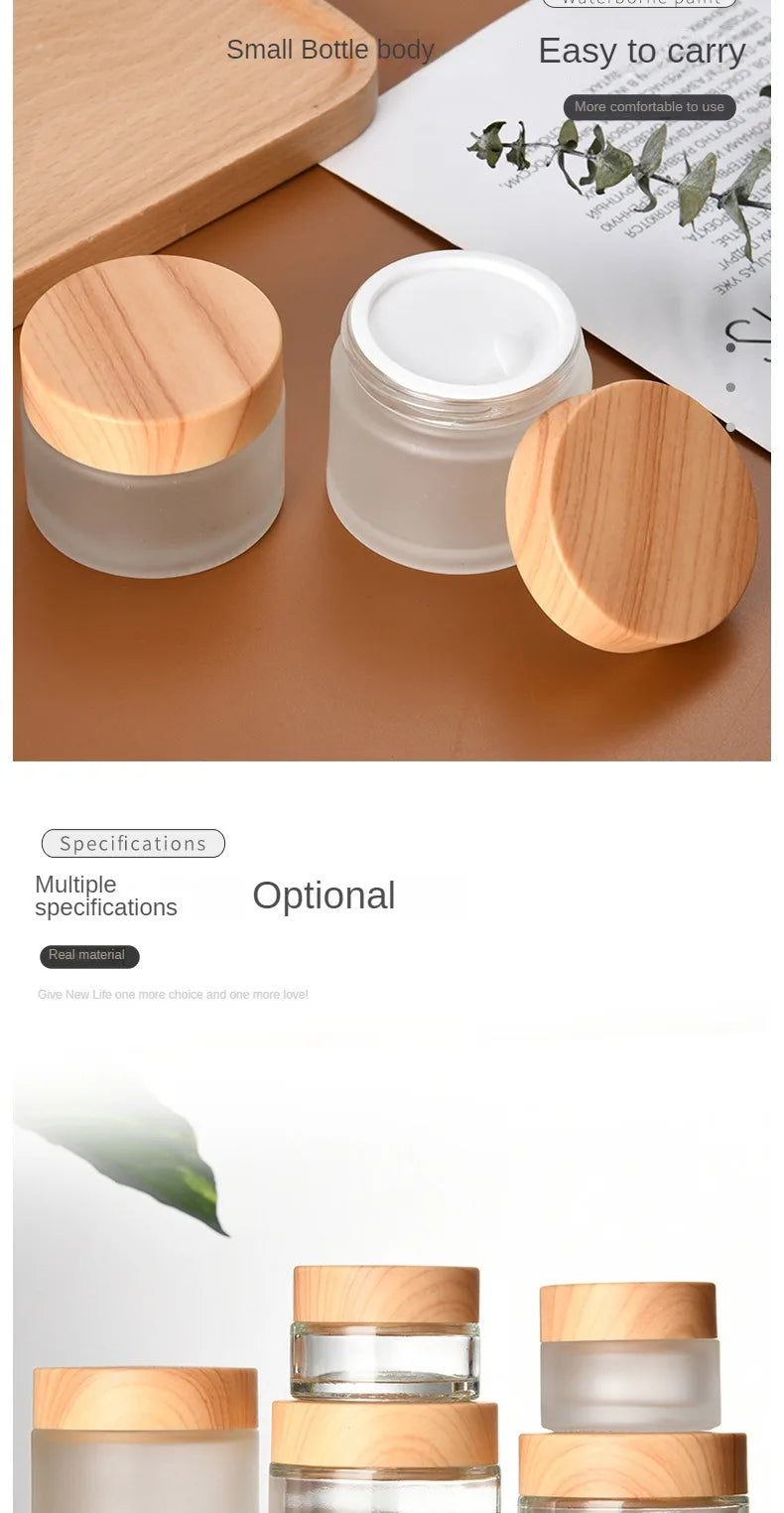 Contenitore Cosmetico Ricaricabile in Vetro (5–50g) – Travel