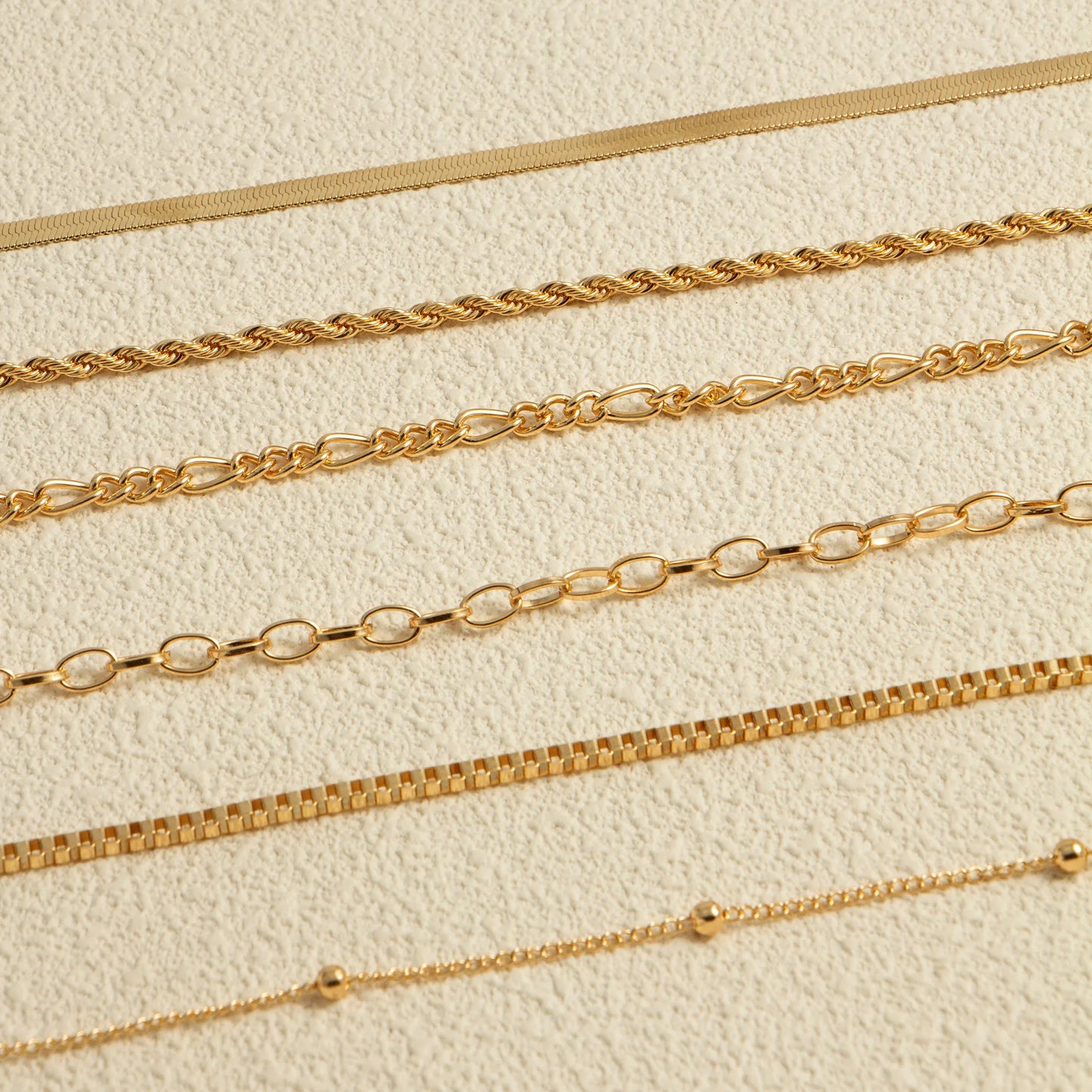 Set Cavigliere Boho Stackable – Catene Vegane Placcate 18K Donna Estate 2026