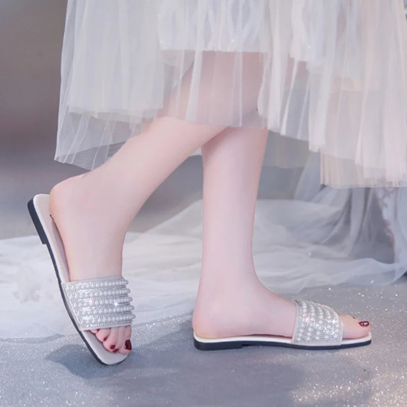 Slippers Flat Donna Punta Quadrata – Effetto Pelle Estate 2026