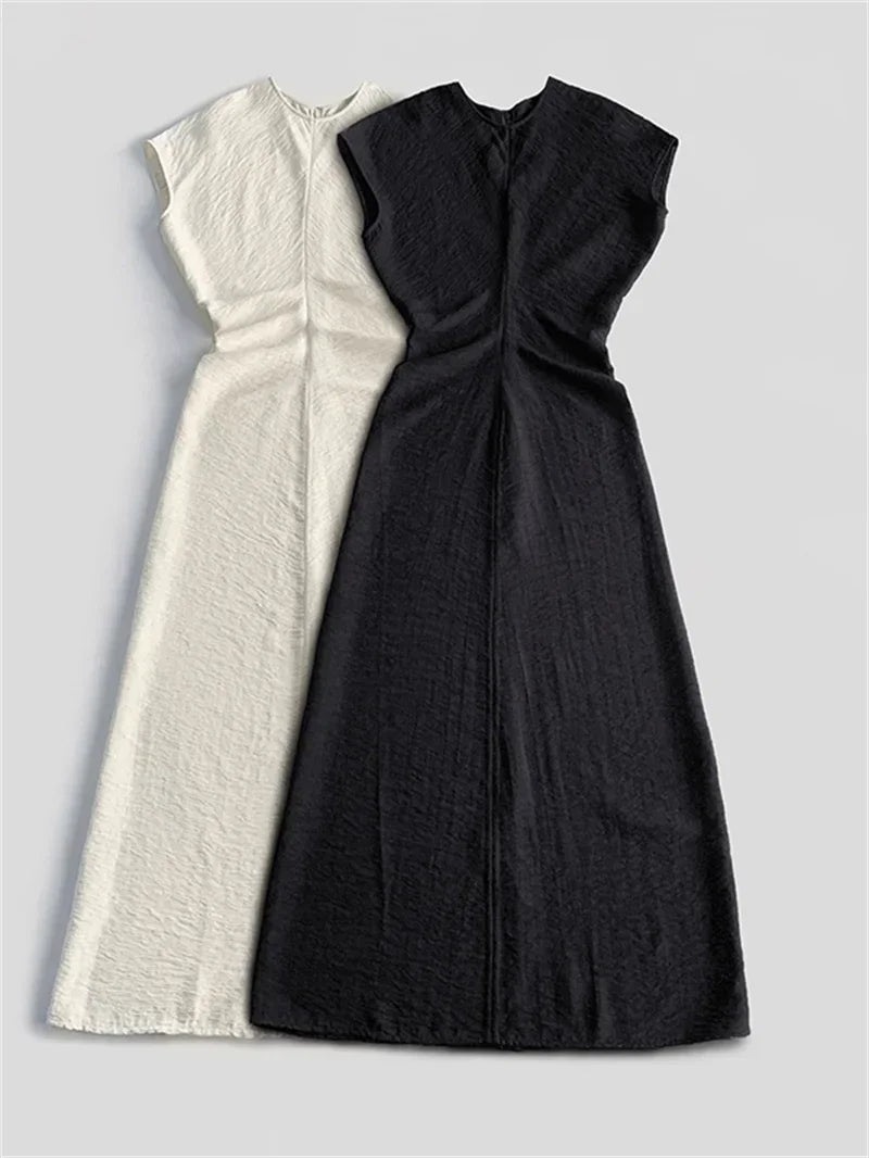 Abito Estivo Donna 2026 Midi Minimalista Plissettato - Lido nova 