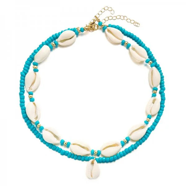 Collana Choker Boho a Doppio Strato con Conchiglie – Donna Estate 2026