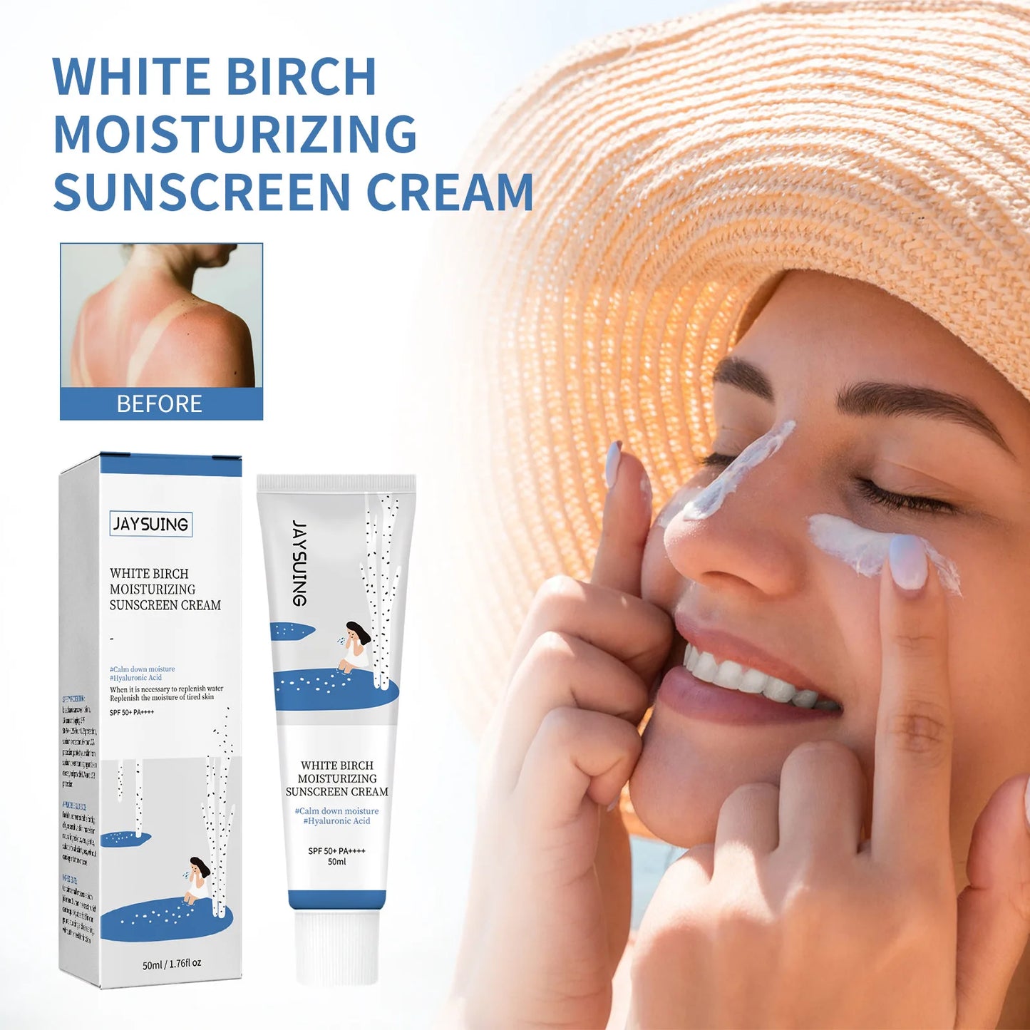 Crema Solare Viso SPF50+ PA++++ Idratante – Con Birch Juice, Comfort & Glow (Face) | Lido Nova