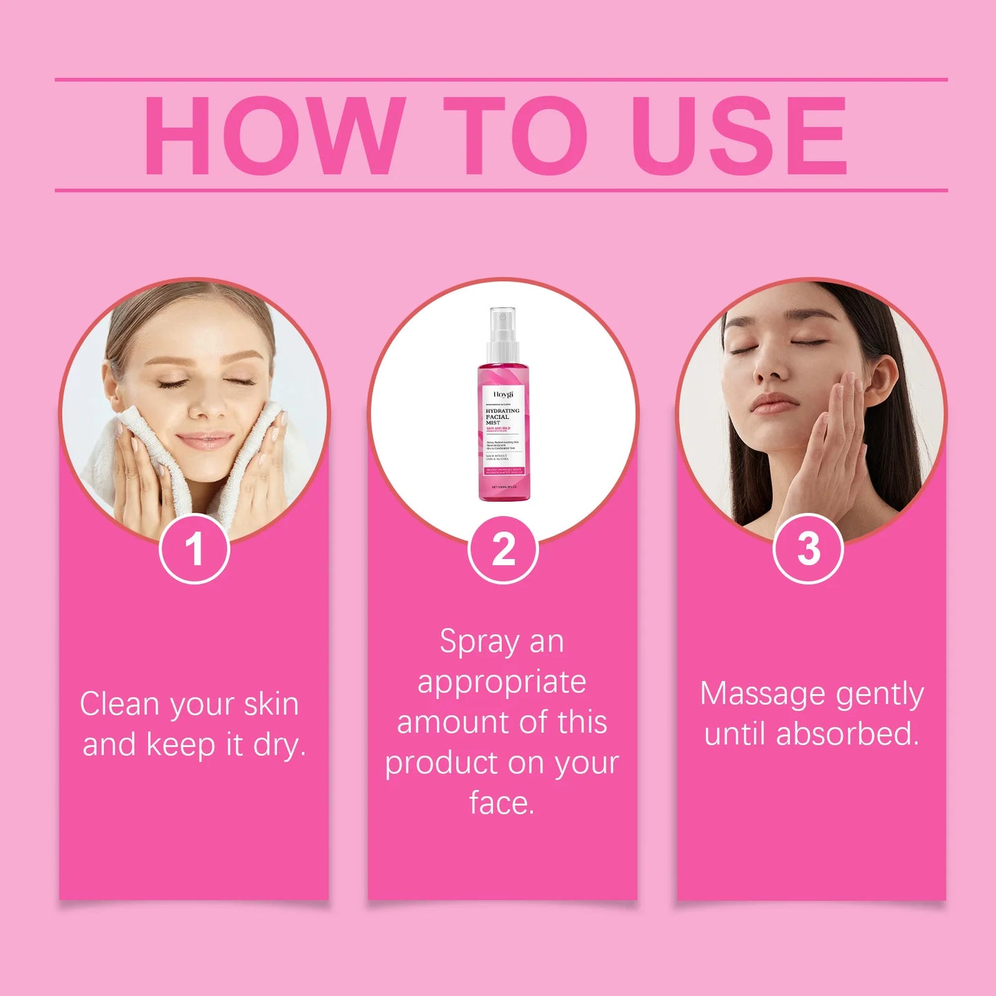 Spray Viso alla Rosa – Face Mist Idratante & Tonico Fresh (Unisex) | Lido Nova