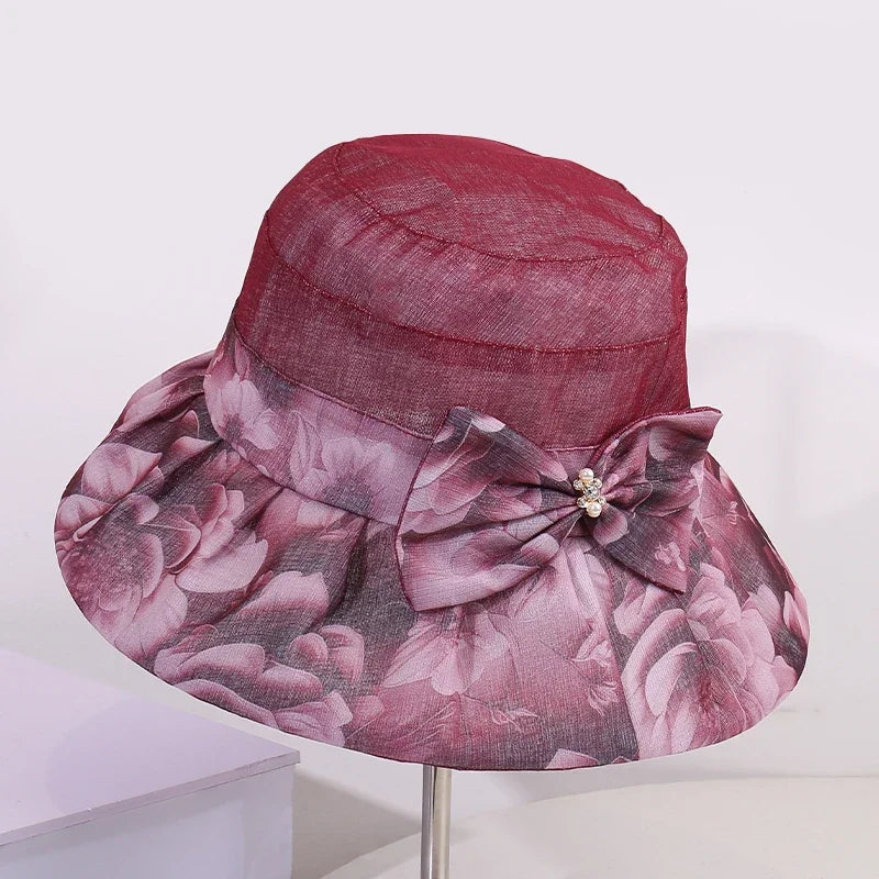 Cappello Estivo Donna con Fiocco & Fiore – Traspirante Rosa Estate 2026