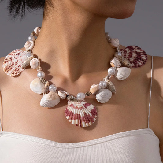 Collana Artigianale con Conchiglie Naturali – Colori & Forme Casual Donna Estate 2026