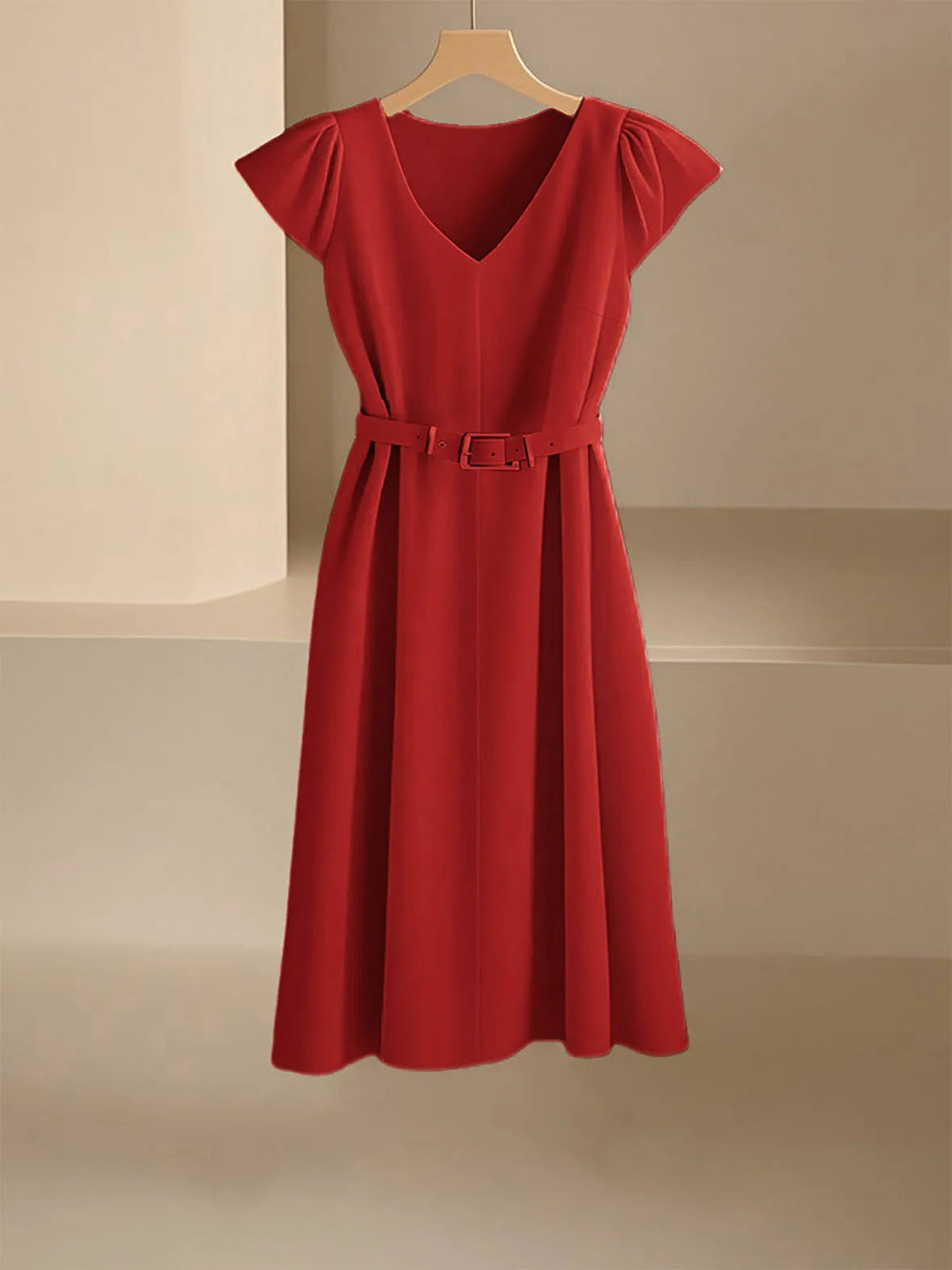 Abito Estivo Donna 2026 Midi Scollo a V Morbido e Leggero - Lido nova 