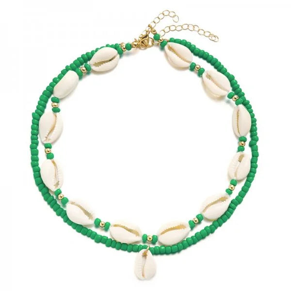 Collana Choker Boho a Doppio Strato con Conchiglie – Donna Estate 2026