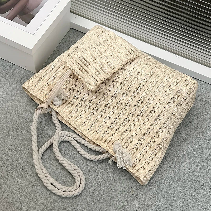 Maxi Tote in Paglia Intrecciata – Designer Bali Style Estate 2026