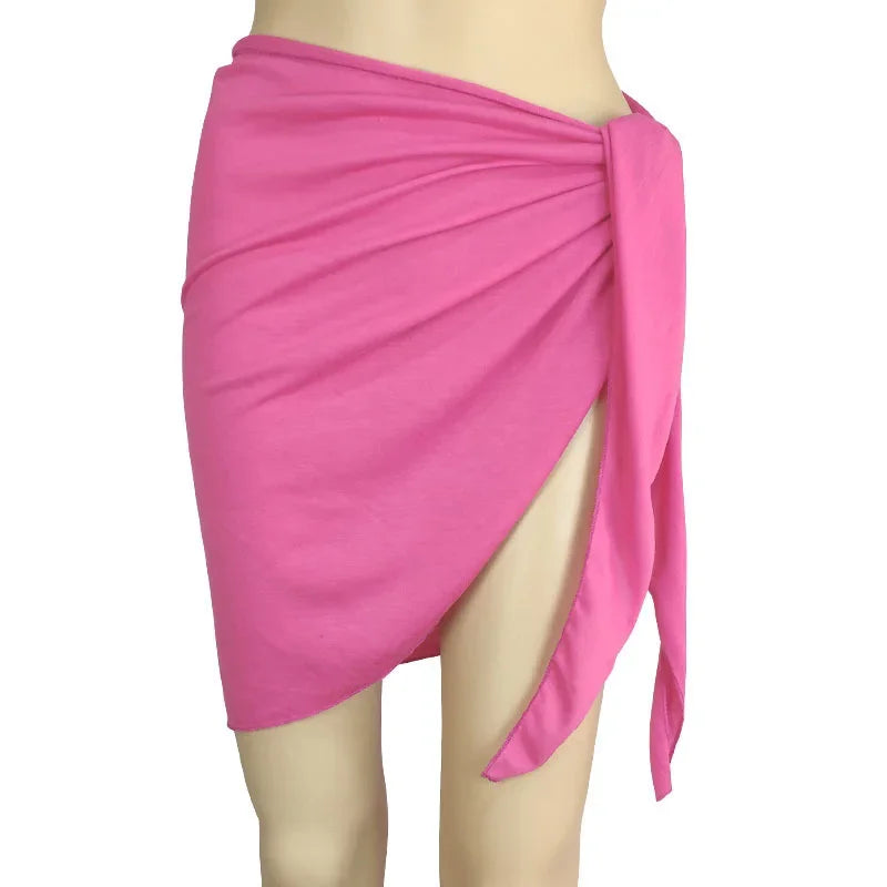 Pareo Gonna Donna 2026 Tinta Unita da Mare per Bikini e Costumi - Lido nova 