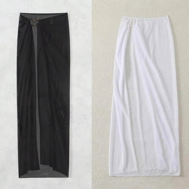 Pareo Estivo Donna 2026 Lungo Wrap da Spiaggia Bikini Cover-Up - Lido nova 