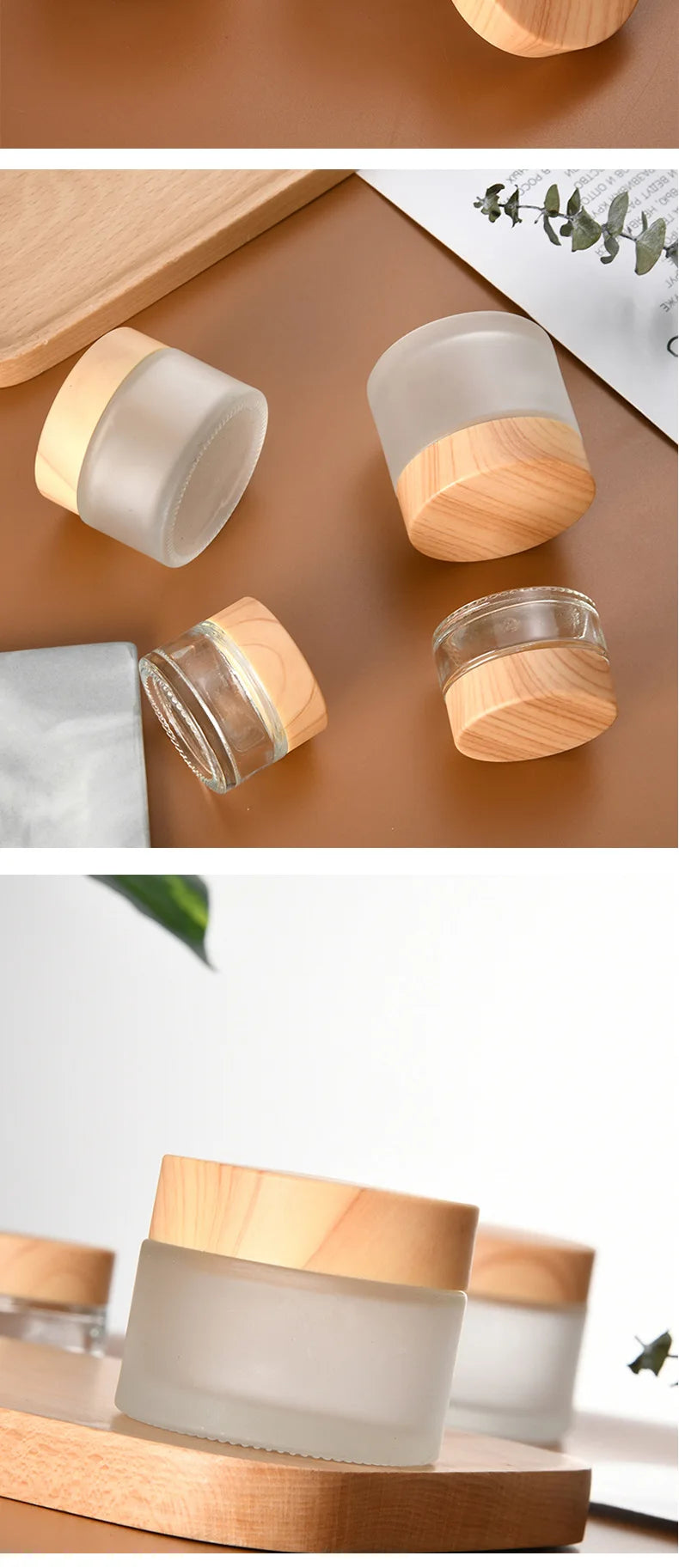 Contenitore Cosmetico Ricaricabile in Vetro (5–50g) – Travel