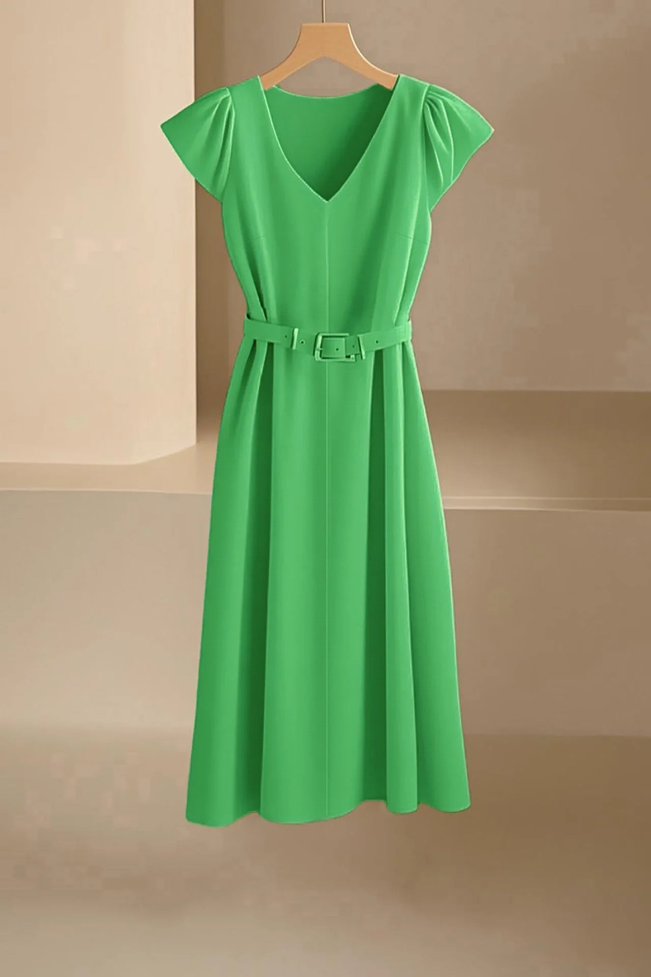 Abito Estivo Donna 2026 Midi Scollo a V Morbido e Leggero - Lido nova 