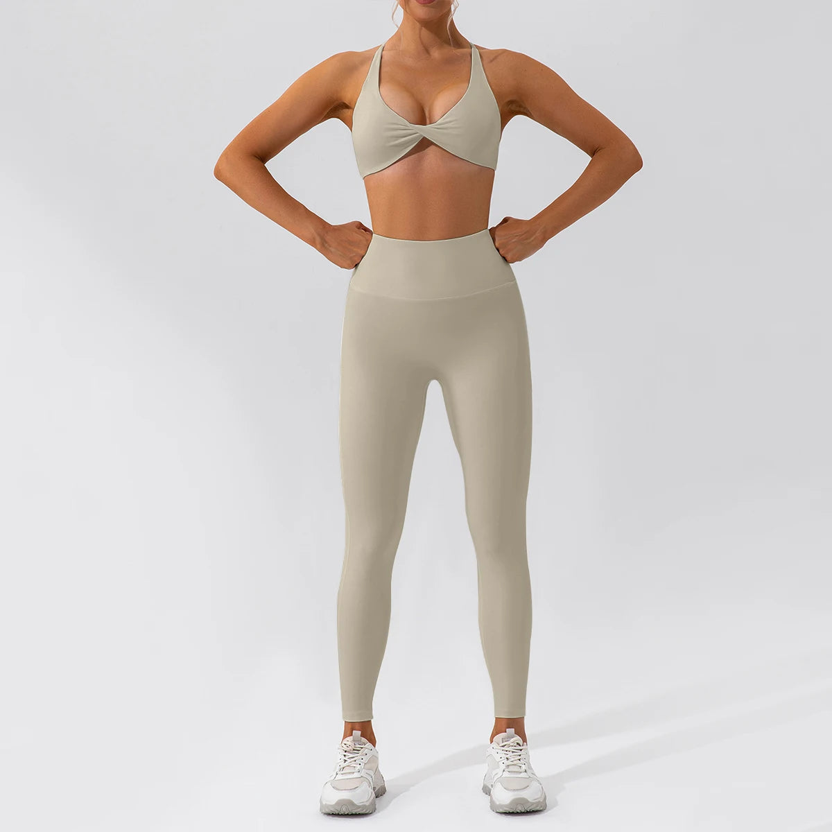 Set Yoga Donna 2026 2 Pezzi Asciugatura Rapida con Maglia Sportiva Manica Lunga - Lido nova 