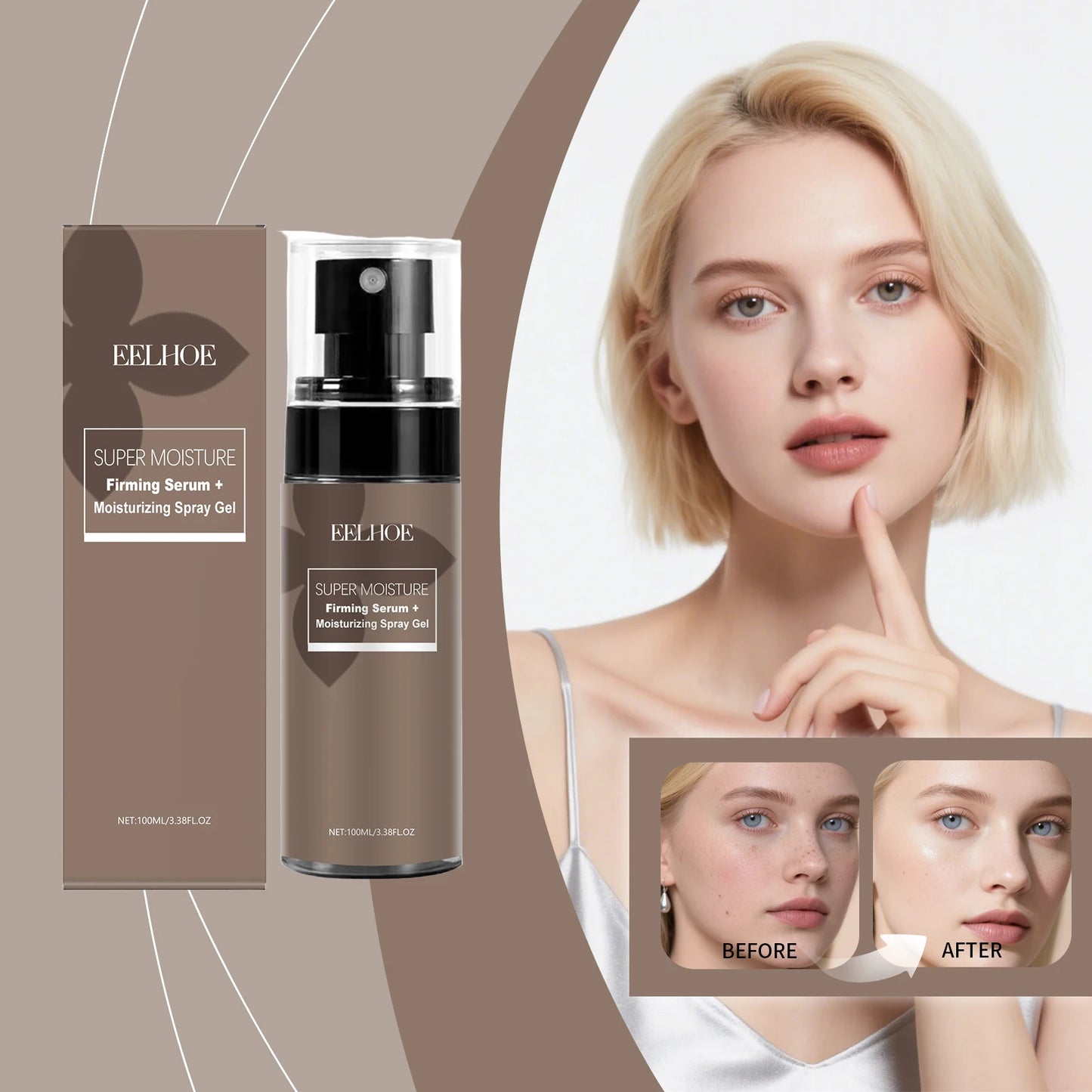 Spray Viso Idratante EELHOE 100ml – Mist Gentle & Effetto Fresh (Unisex) | Lido Nova