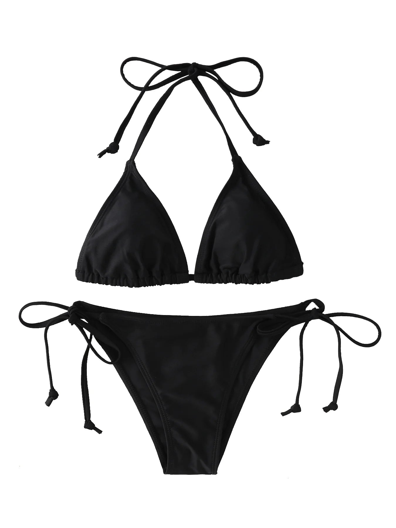 Bikini Donna 2026 a Triangolo con Lacci e Slip Thong Brasiliano Sexy - Lido nova 