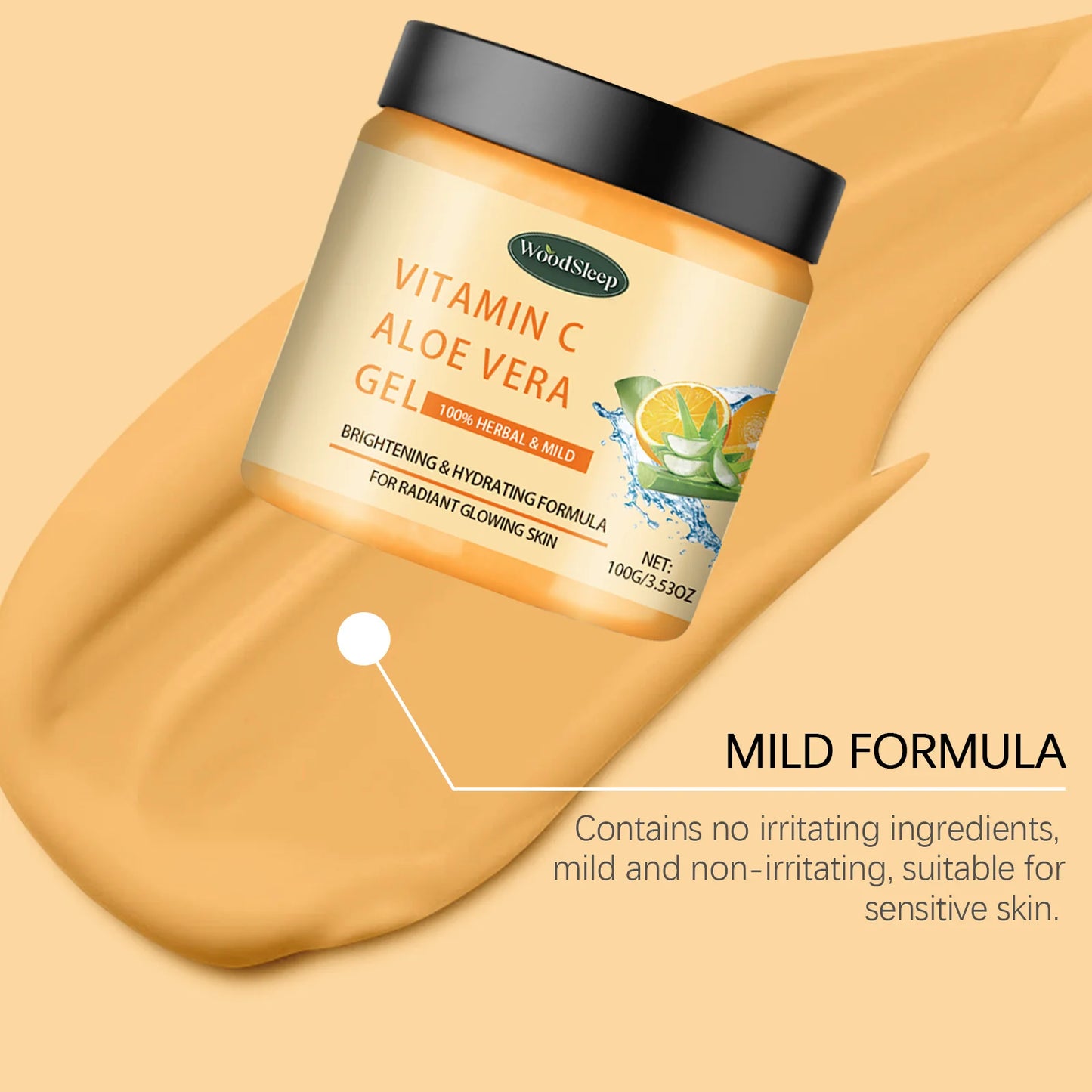 Gel Viso Vitamina C + Aloe Vera – Idratazione Profonda & Glow Estivo (After-Sun) | Lido Nova