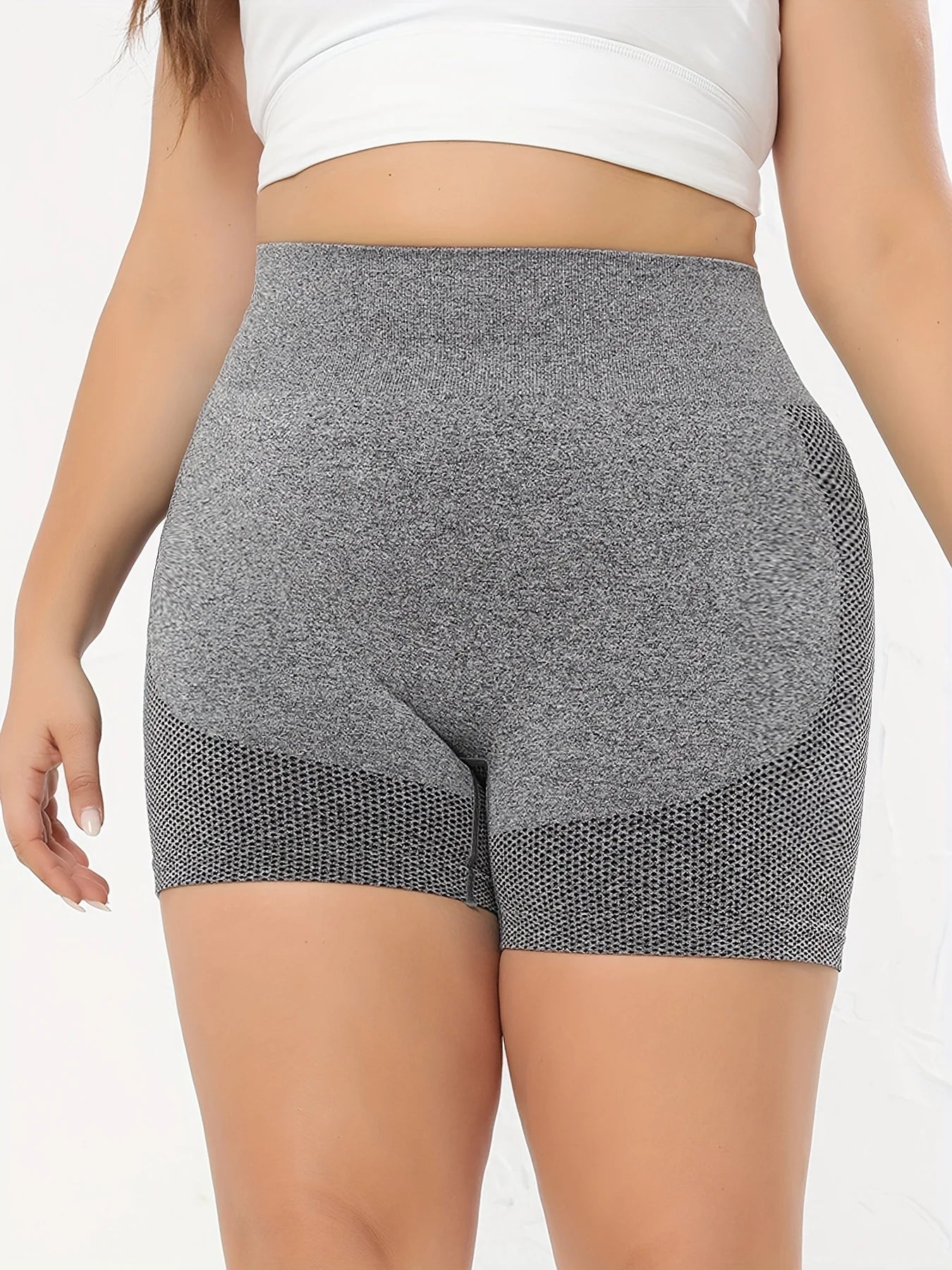 Shorts Fitness Donna 2026 Plus Size Seamless Vita Alta Effetto Lifting - Lido nova 