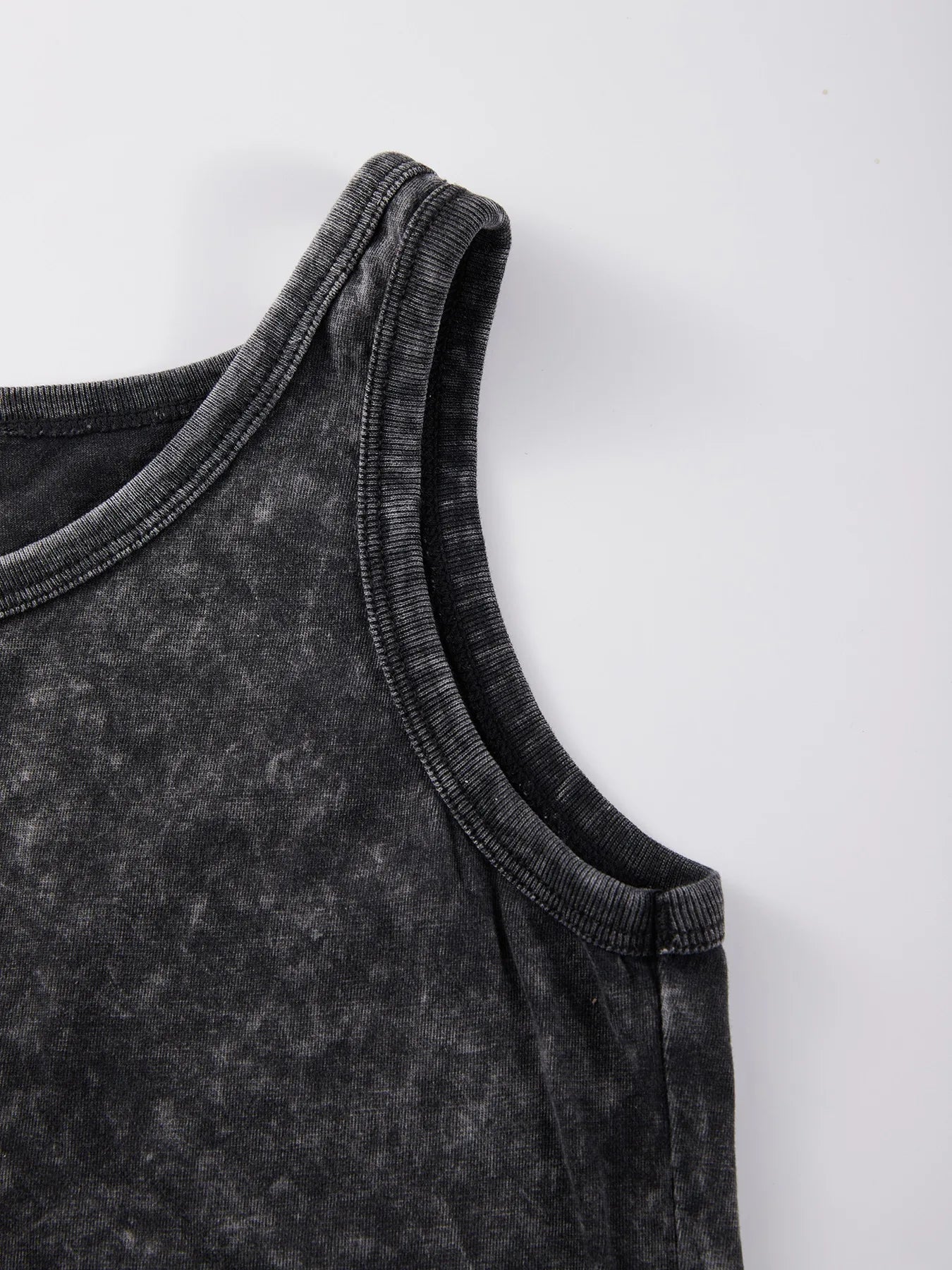 Canotta Donna 2026 100% Cotone Lavato Tinta Unita Casual Street Senza Maniche - Lido nova 