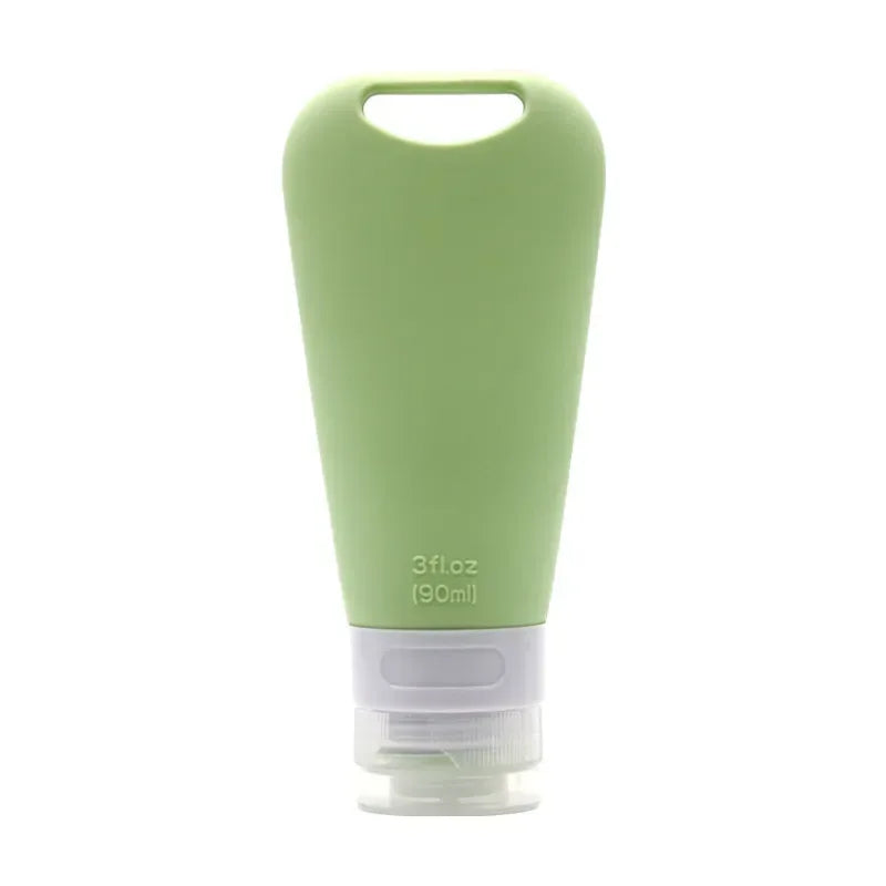 1/3/4Pcs 90ml Travel Portable Silicone Set-bottling Lotion Cream Shampoo Body Wash Cosmetic Bottles Empty Containers - Lido nova 