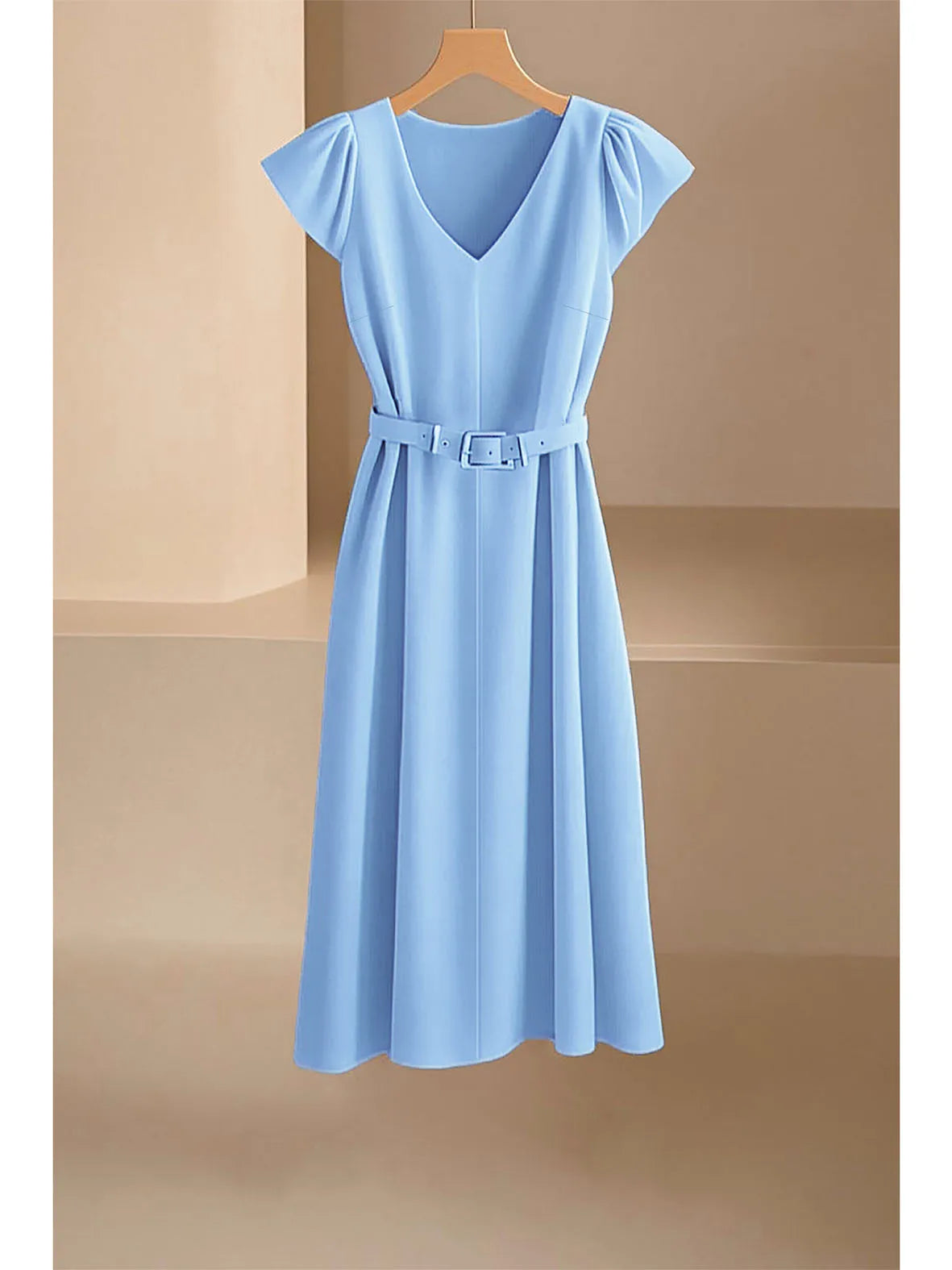 Abito Estivo Donna 2026 Midi Scollo a V Morbido e Leggero - Lido nova 