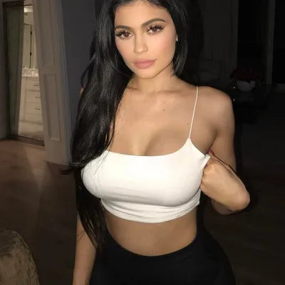 Crop Top Donna 2026 Halter Nero con Schiena Scoperta Slim Casual Estate - Lido nova 