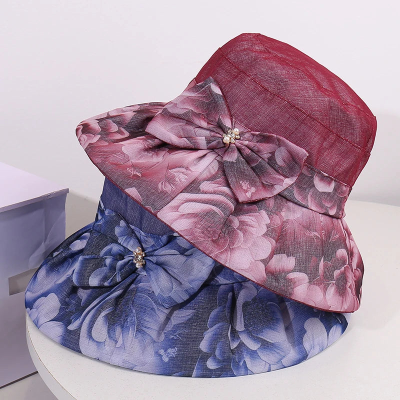 Cappello Estivo Donna con Fiocco & Fiore – Traspirante Rosa Estate 2026