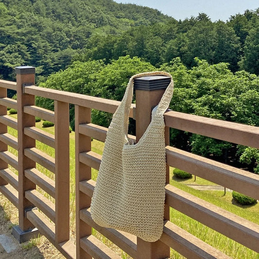 Borsa a Spalla in Paglia Intrecciata a Mano – Resort Chic Estate 2026