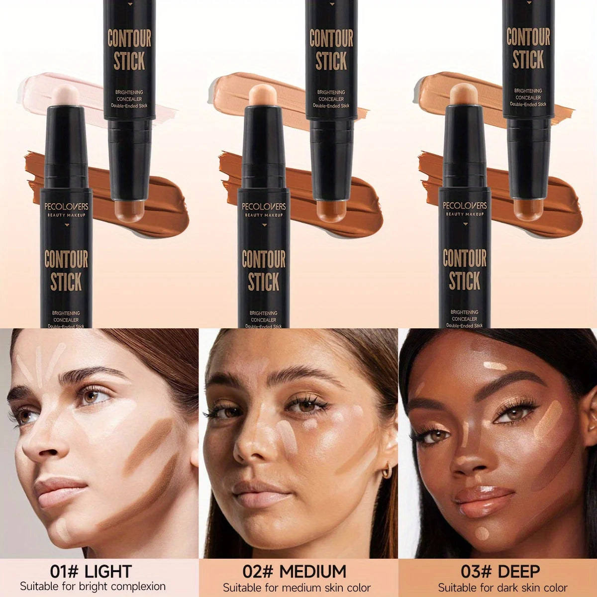 Stick Contouring 2-in-1 (Doppia Punta) – Contour & Highlighter per Look 3D | Lido Nova